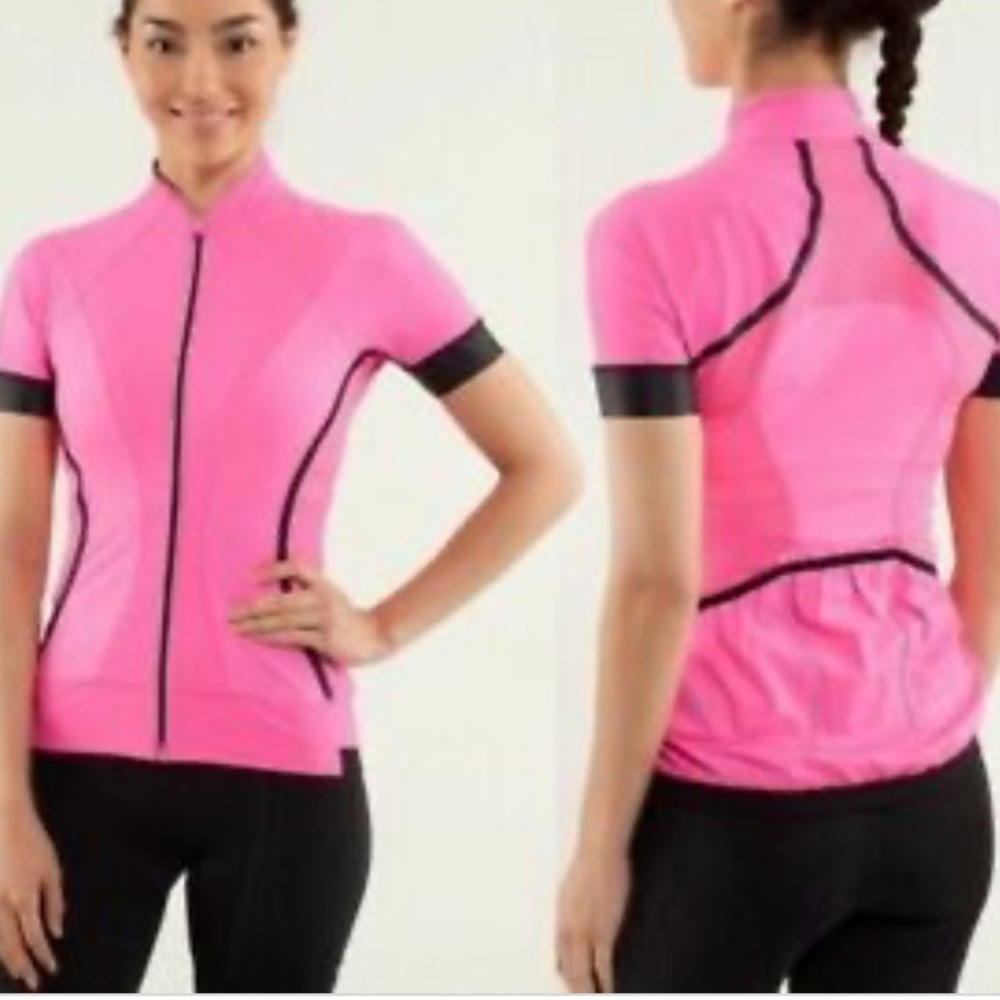 💕LULULEMON PACELINE JERSEY-PINKELICIOUS,12💕 - Picture 2 of 16